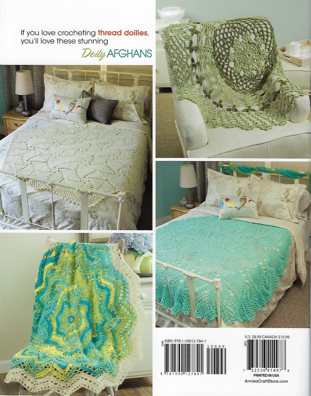 Doily Afghans Crochet Pattern Book Annie's Crochet Etsy