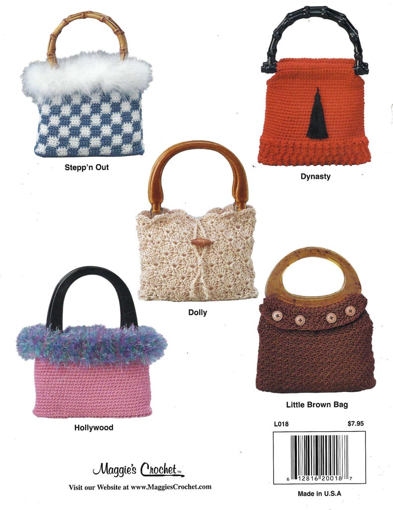 Retro Bags Crochet Pattern Book - Etsy