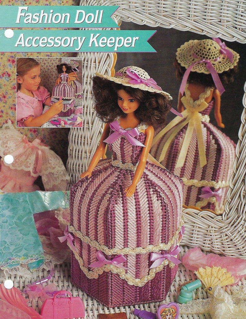 Plastic Canvas Pattern Fashion Doll Accessory Keeper Annie/'s