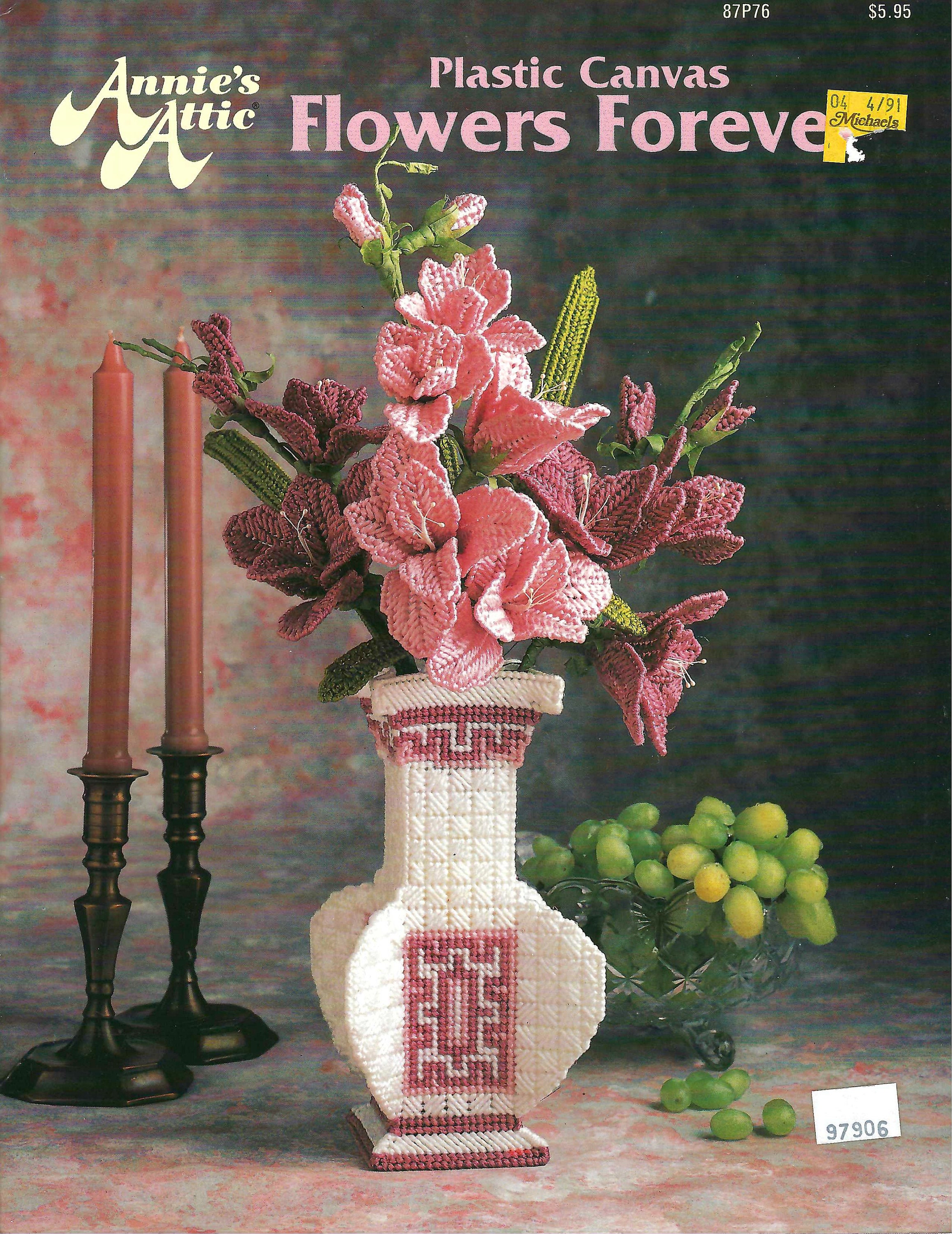 Plastic Canvas Pattern Flowers Forever/annie's Attic #87P76