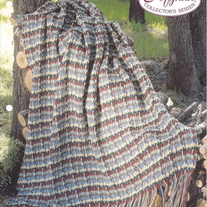 Southwest Shades Crochet Afghan Pattern/The Needlecraft Shop