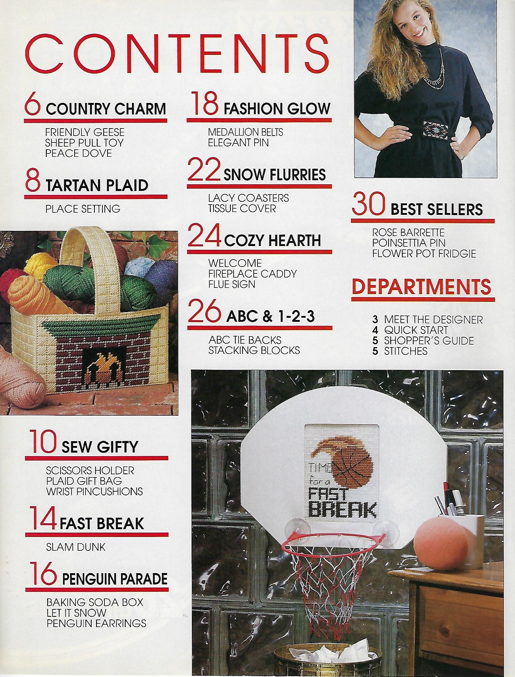 Quick & Easy Plastic Canvas Magazine - December/january 1991 - Issue No ...