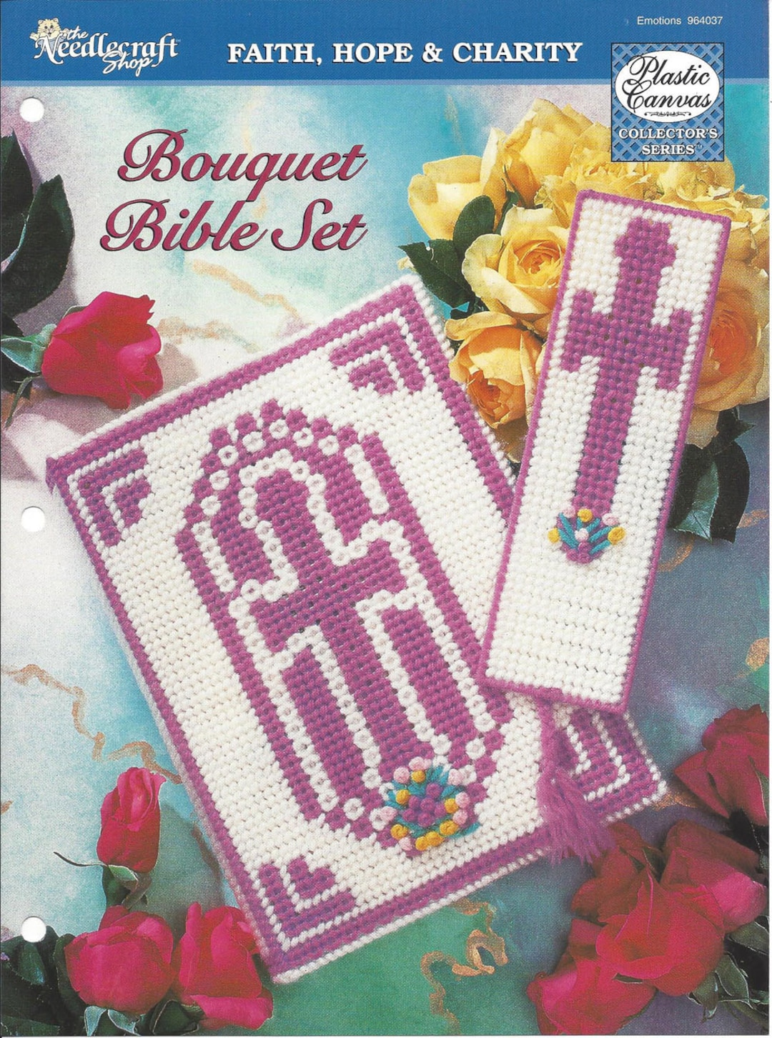 Plastic Canvas Pattern Bouquet Bible Set - the Needlecraft Shop - Etsy