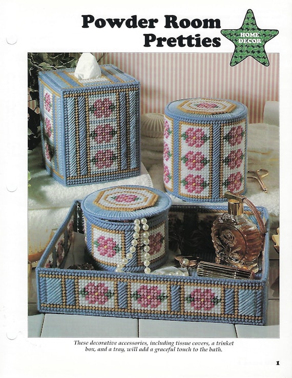 Powder Room Pretties ~ plastic canvas pattern