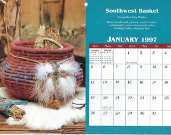 Plastic Canvas Pattern Calendar 1997/the Needlecraft Shop 973252/ - Etsy  Hong Kong