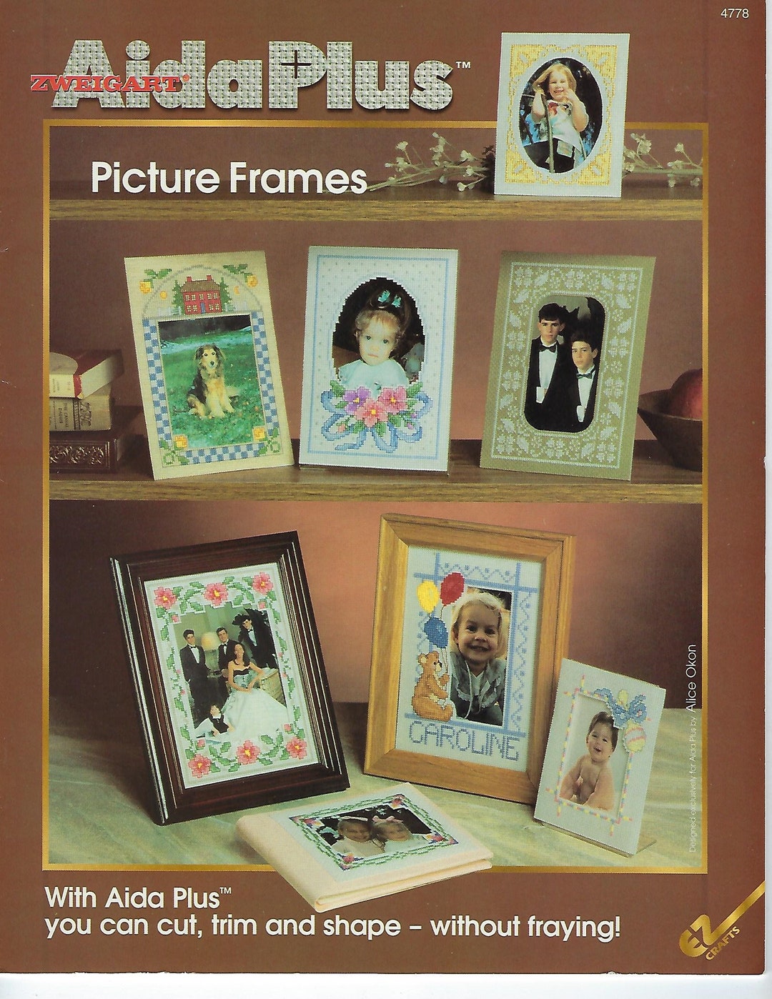 Picture Frames Cross Stitch Pattern Book EZ Crafts 4778 Etsy