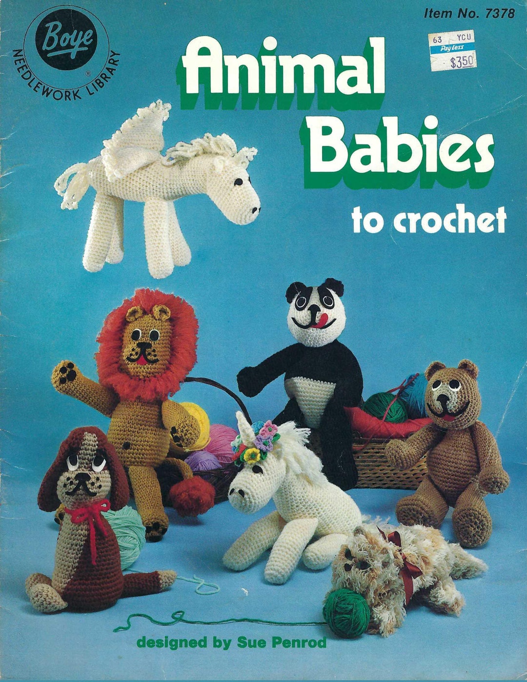 Animal Babies to Crochet Pattern Book/boye American School of