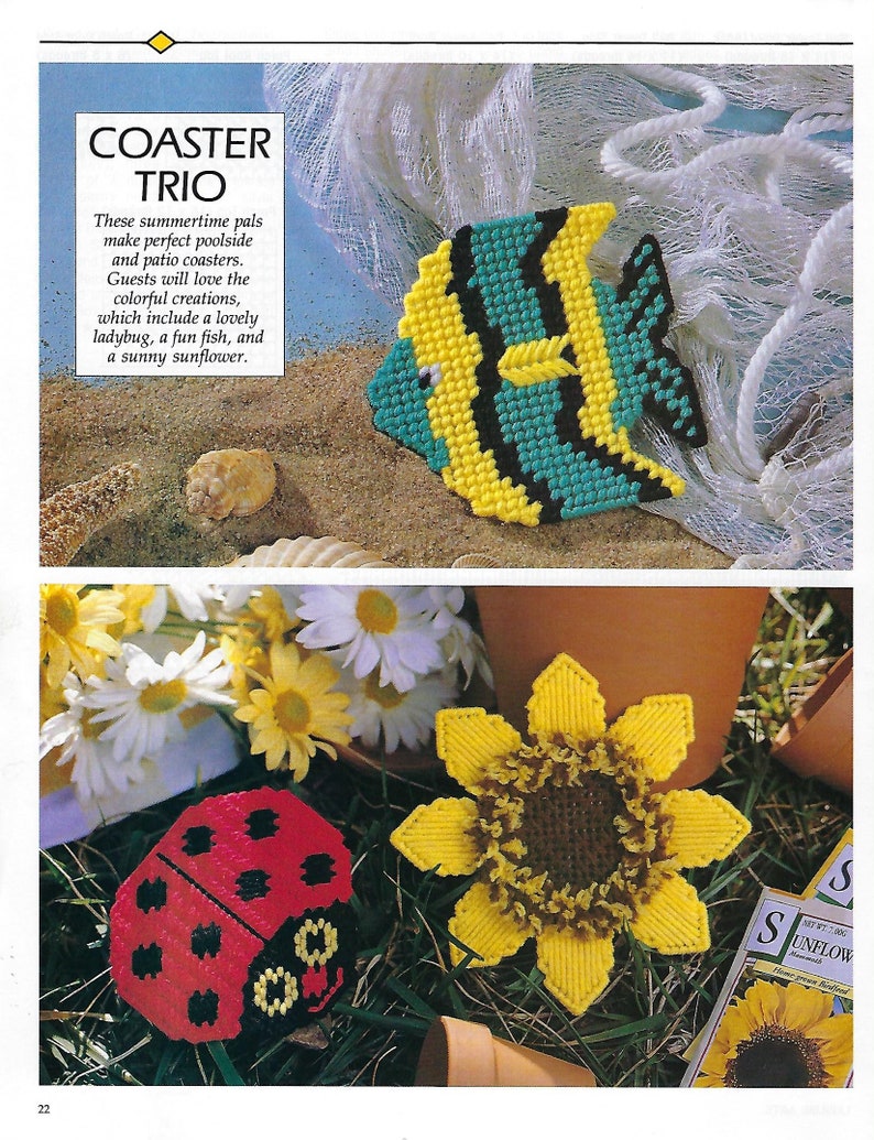 Plastic Canvas Corner Magazine Pattern Book Leisure Arts | Etsy