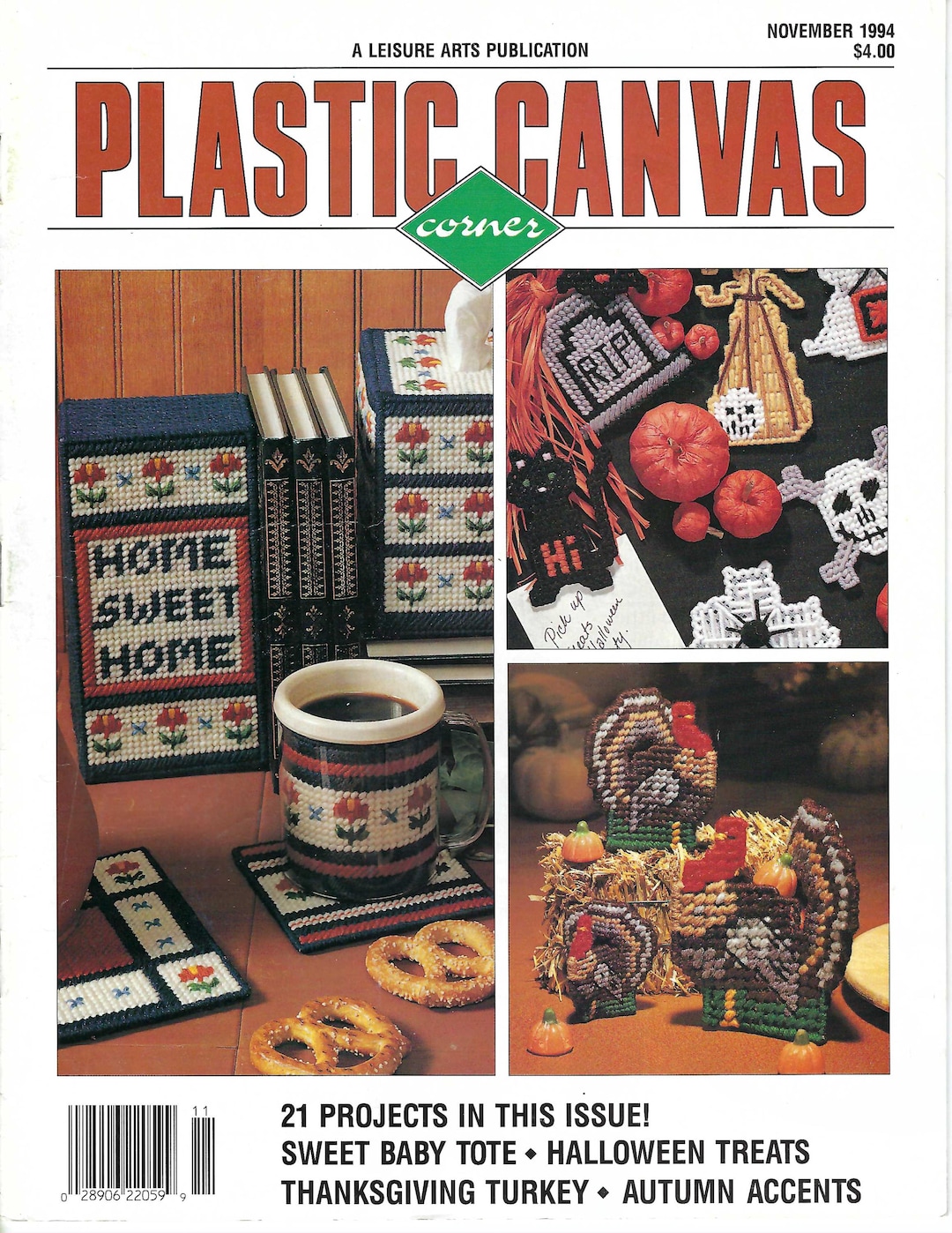 Plastic Canvas Corner Magazine Pattern Book - Leisure Arts