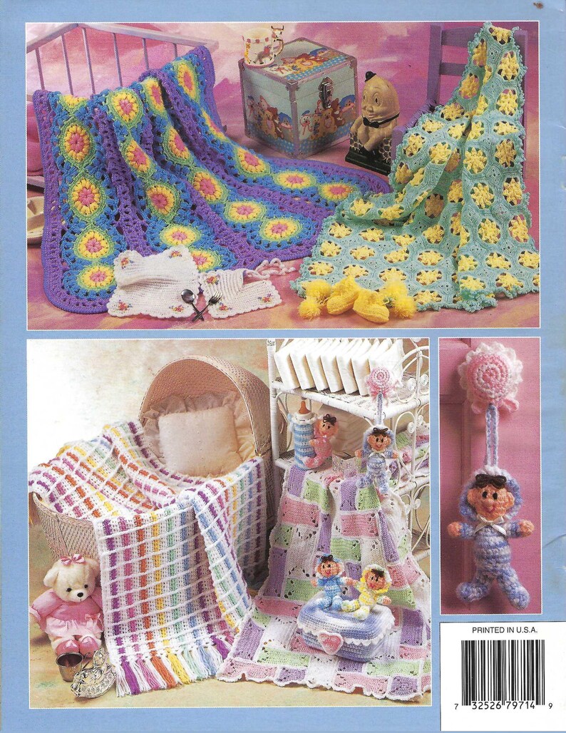 Baby Afghans Plus Crochet Pattern Book Annie's Attic Etsy