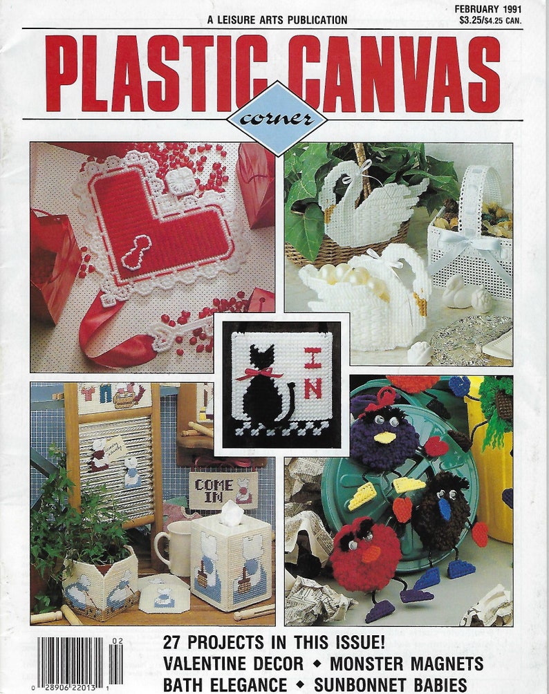 Plastic Canvas Corner Magazine Pattern Book Leisure Arts | Etsy