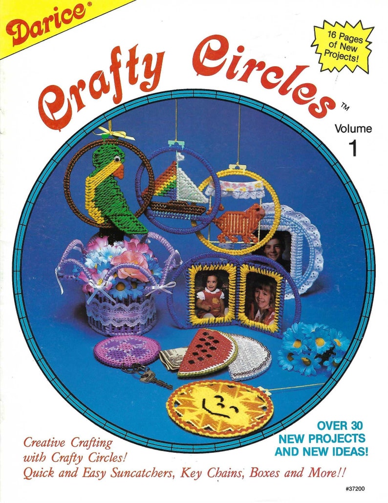 Craft Circles Plastic Canvas Pattern Book Volume 1 Darice Etsy