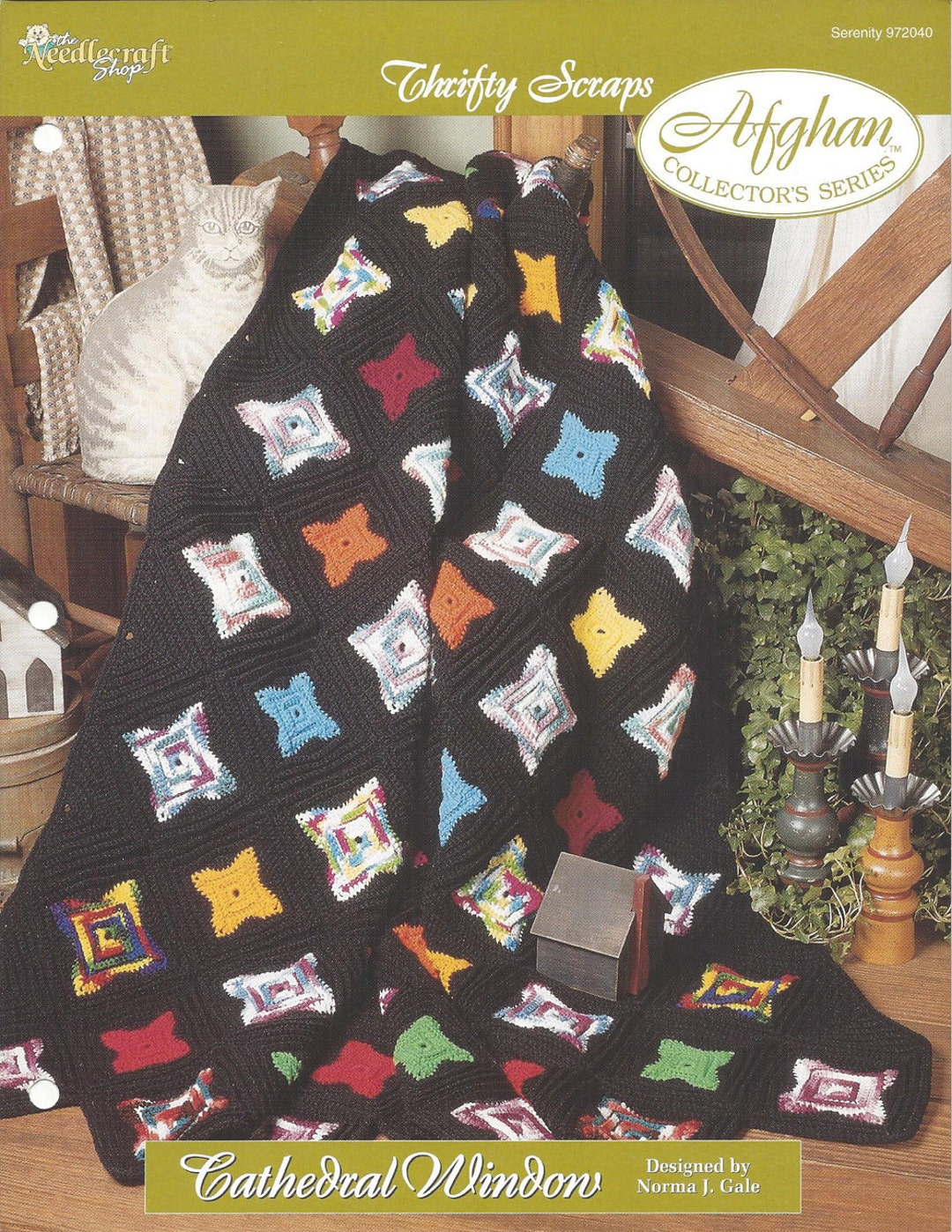 Cathedral Window Crochet Afghan Pattern/the Needlecraft Shop Etsy