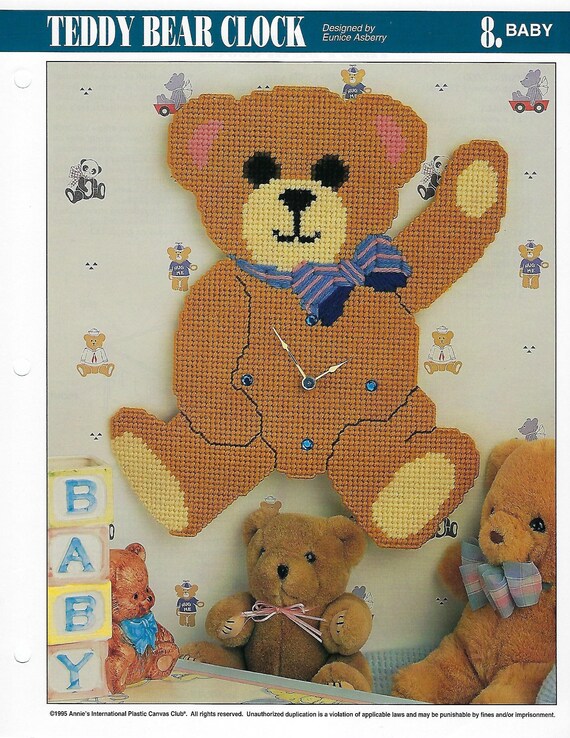 Plastic Canvas Teddy Bear Patterns Annie Potter Presents
