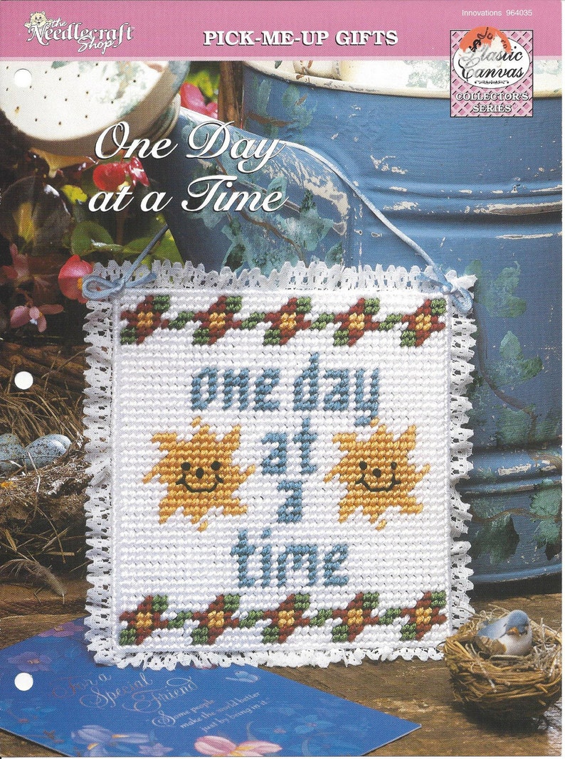 One Day At A Time Plastic Canvas Pattern Wall Decor Home Decor The Needlecraft Shop Picture Wall Hanging