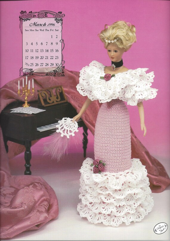 Miss March 1996 Ball Gown Crochet Pattern Annies Calendar Bed Doll Fashion  Bed Doll Gown - Etsy Israel