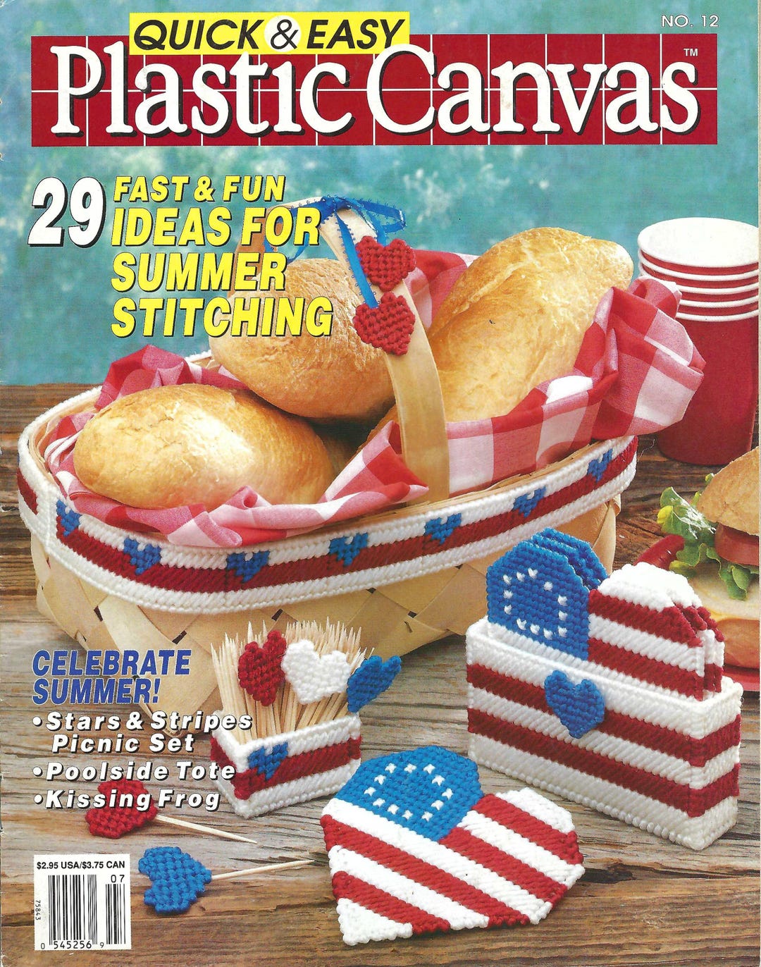 Quick & Easy Plastic Canvas Magazine - June/july 1991 - Issue No. 12 ...
