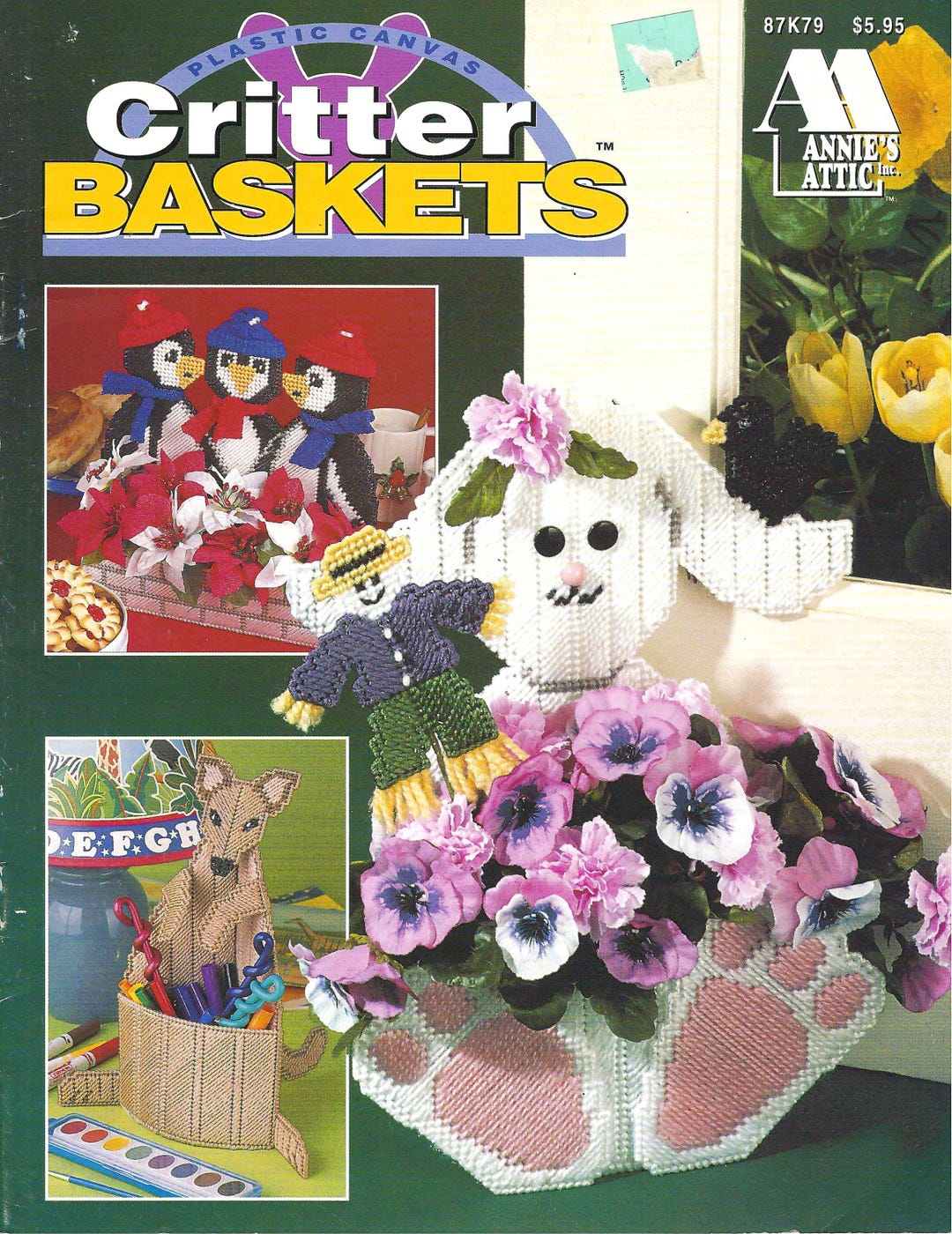 Critter Baskets Plastic Canvas Pattern Book Annie's Attic #87K79 - Etsy