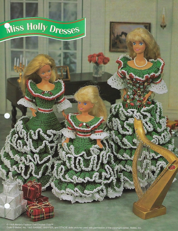 Miss Holly Dresses Crochet Doll Pattern/annie's Fashion Doll