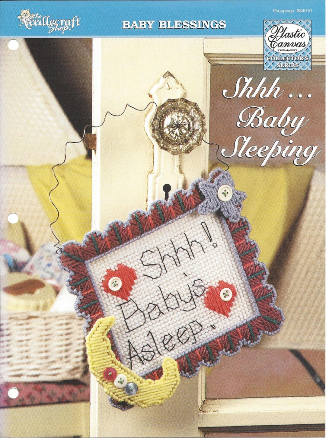 Shhhbaby Sleeping Plastic Canvas Pattern the Needlecraft Shop