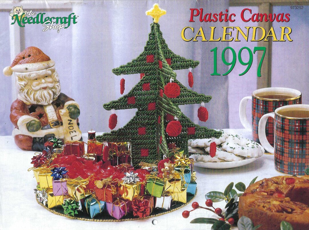 Plastic Canvas Pattern Calendar 1997 the Needlecraft Shop #973252