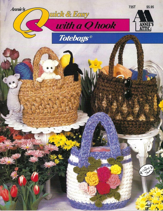 Totebags Crochet Pattern Book Quick & Easy With a Q Hook | Etsy