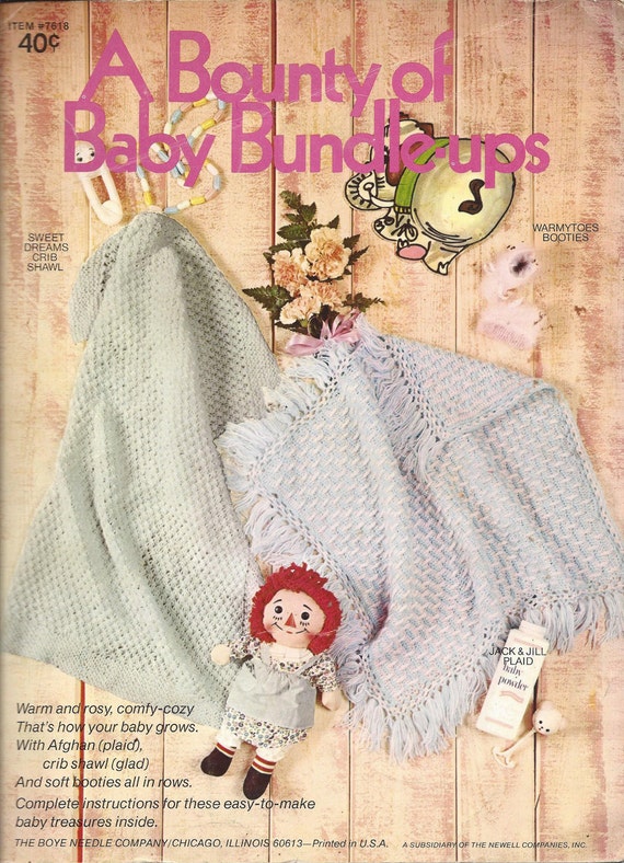 A Bounty Of Baby Bundle-ups Crochet Pattern Book/The Boye Needle Co #7618