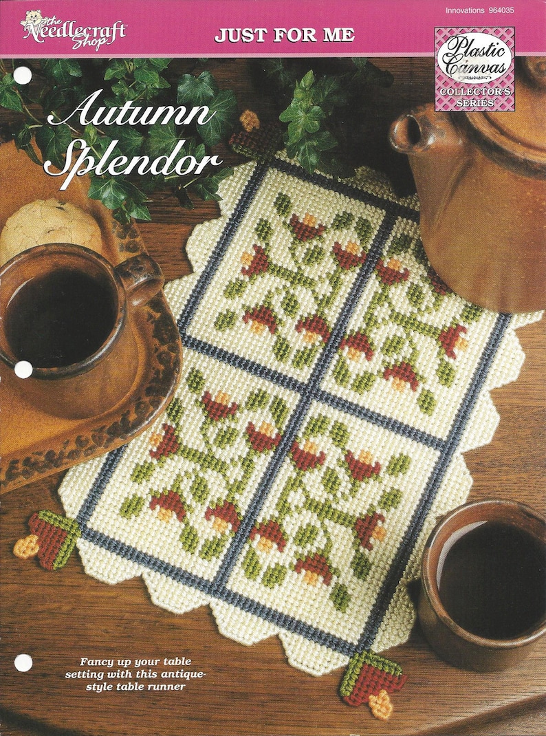 Plastic Canvas Pattern Autumn Splendor Kitchen Decor Fall Table Runner Fall Decor Place Mat Home Decor