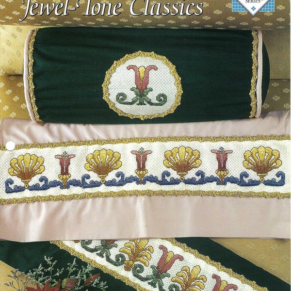 Jewel-Tone Classics Cross Stitch Pattern/The Needlecraft Shop Cross Stitch Collector's Series