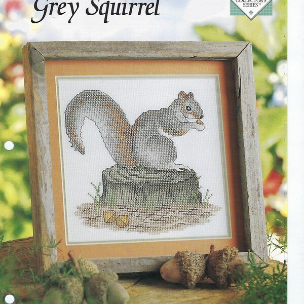 Grey Squirrel Cross Stitch Pattern, The Needlecraft Shop