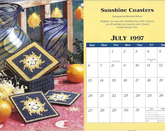 Plastic Canvas Pattern Calendar 1997 the Needlecraft Shop #973252