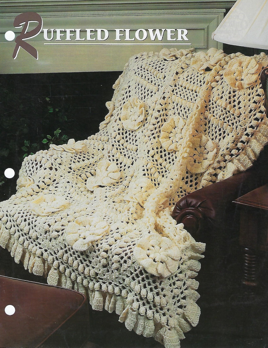Ruffled Flower Crochet Afghan Pattern/annie's Crochet Quilt & Afghan ...