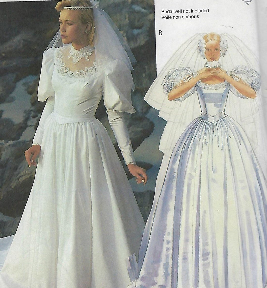 Mccall's 2341 Bridal Gown Sewing Pattern/size 12/uncut - Etsy