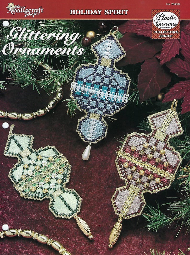 Victorian Boy Ornaments ~ plastic canvas pattern ~ Annie/'s