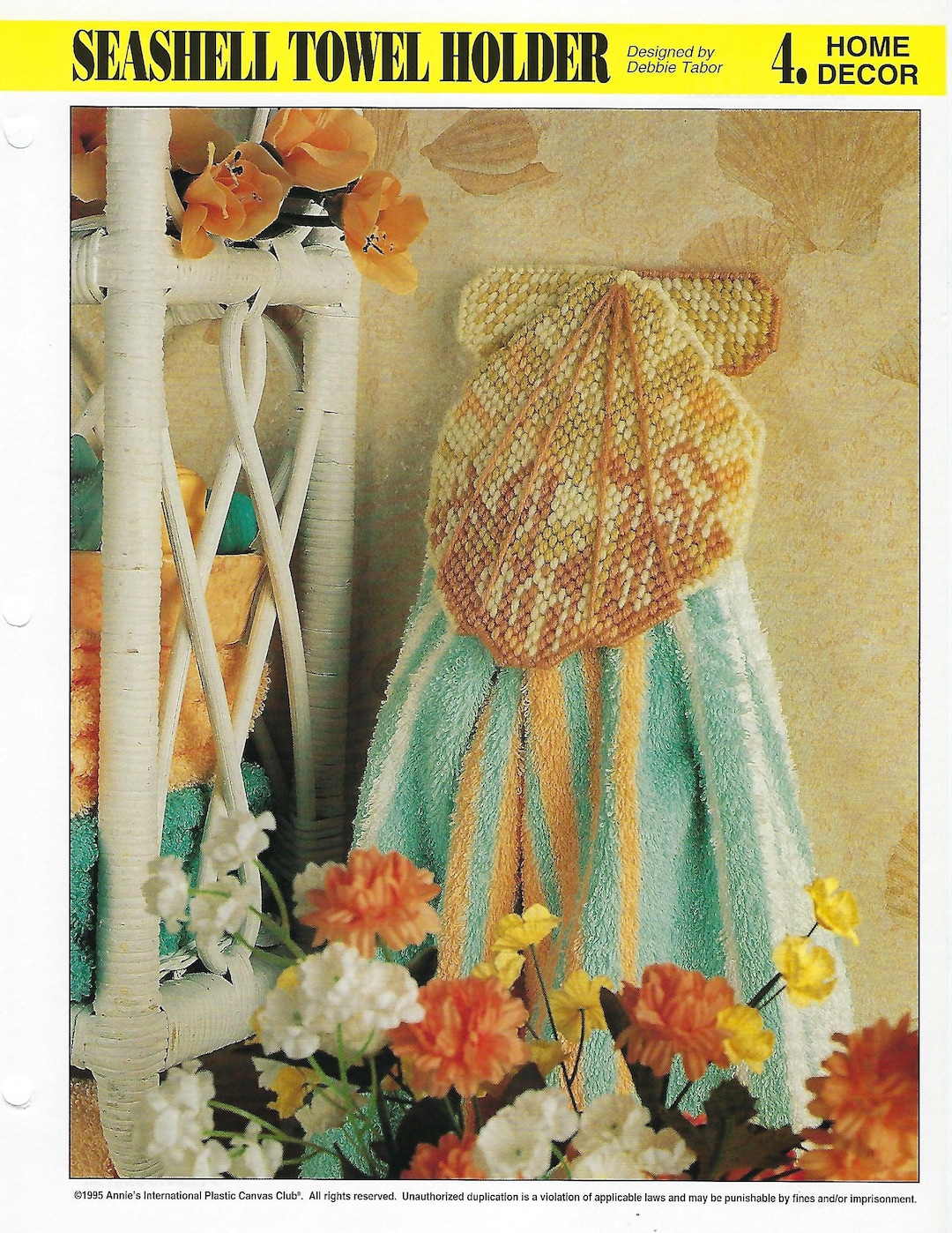 Seashell towel holder sale