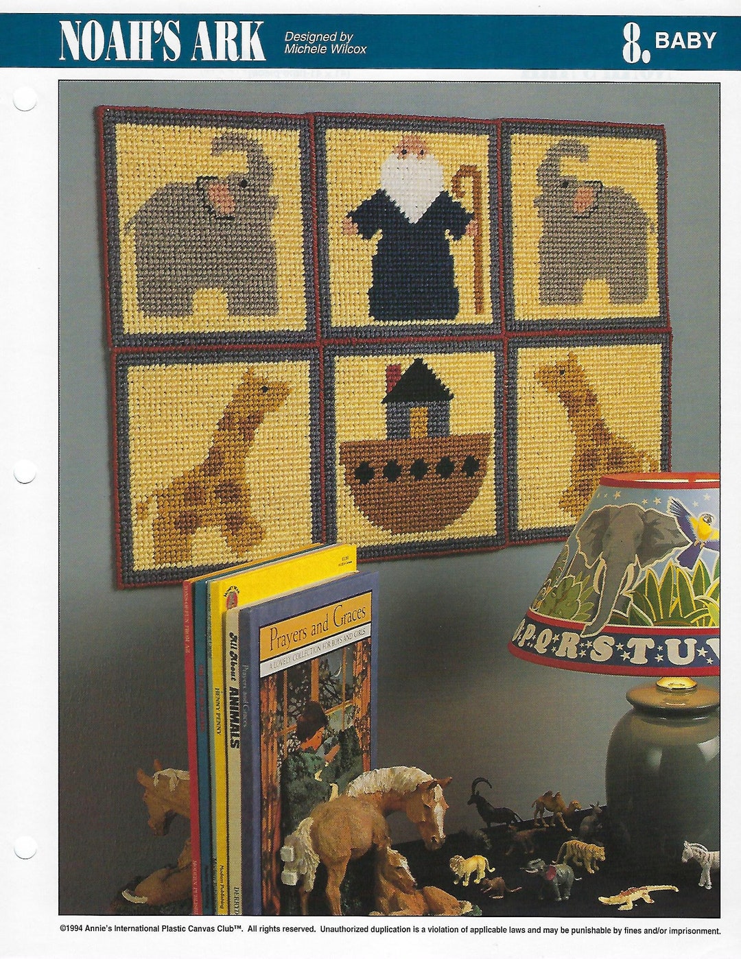 Noah's Ark Plastic Canvas Pattern/annie's International Pattern Club - Etsy