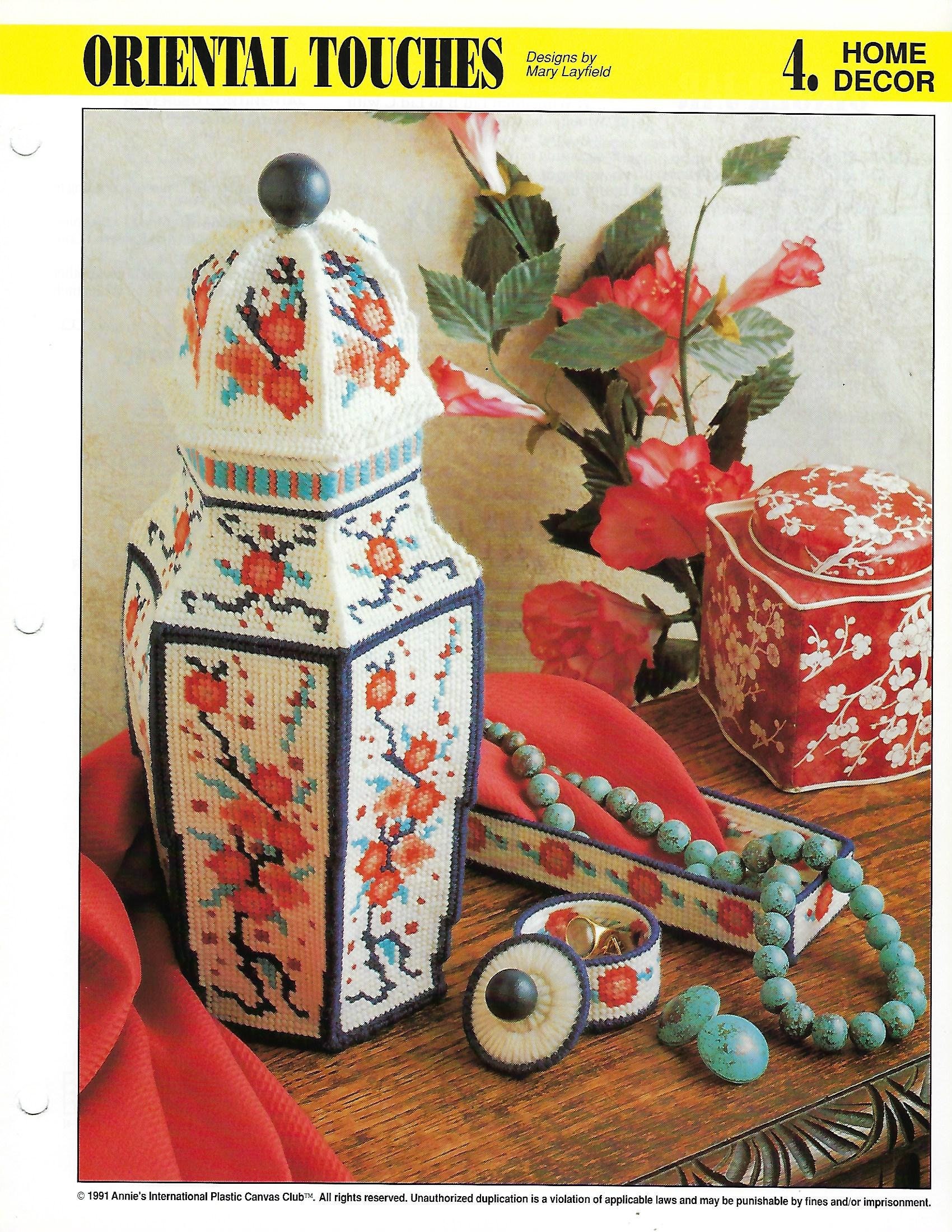 Oriental Touches Plastic Canvas Pattern Annie's International
