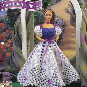 Once Upon a Time Crochet Doll Pattern, Fashion Doll Gown/Annie's Crochet Fashion Doll