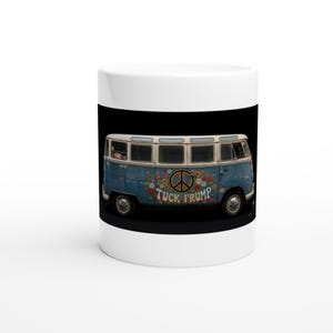 Tuck Frump hippie van - 30 cl keramikmugg vit keramik