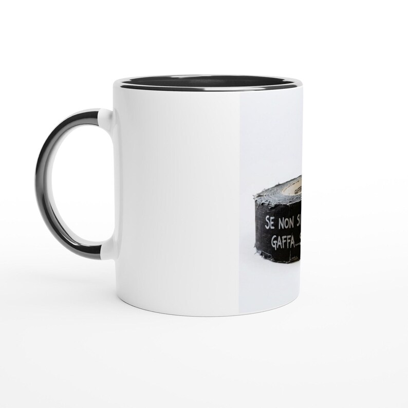 Ceramic Mug: Gaffer Tape Quote, Dishwasher Safe 11oz Mug image 2
