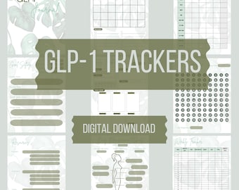 GLP-1 Weight Loss Journal, Goal Tracker (Digital Download)