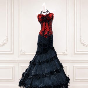 red and black steampunk dress sku_338438 Mac Duggal - Navy Size:3-6M Perfect for Steampunk events