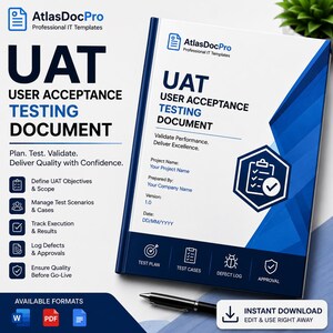 UAT Document | User Acceptance Template | Software QA | Test Cases, Defect Tracking & Sign-Off