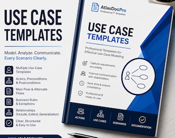 Use Case Templates | Business Analysis & Software Requirements | UML Scenario Documentation
