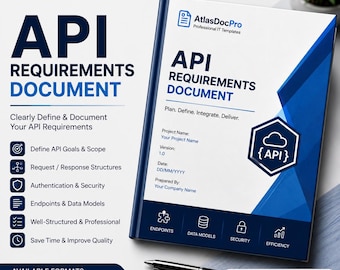 API-kravdokument | Mall för integrationsspecifikation | REST-dokumentation | Programvaruutveckling