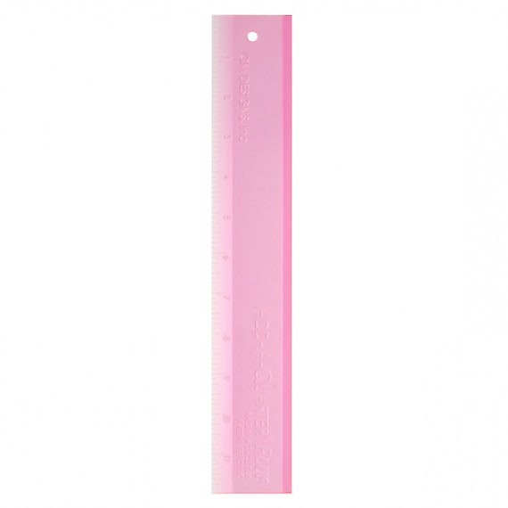 Add-A-Quarter Ruler 12 Plus - Pink