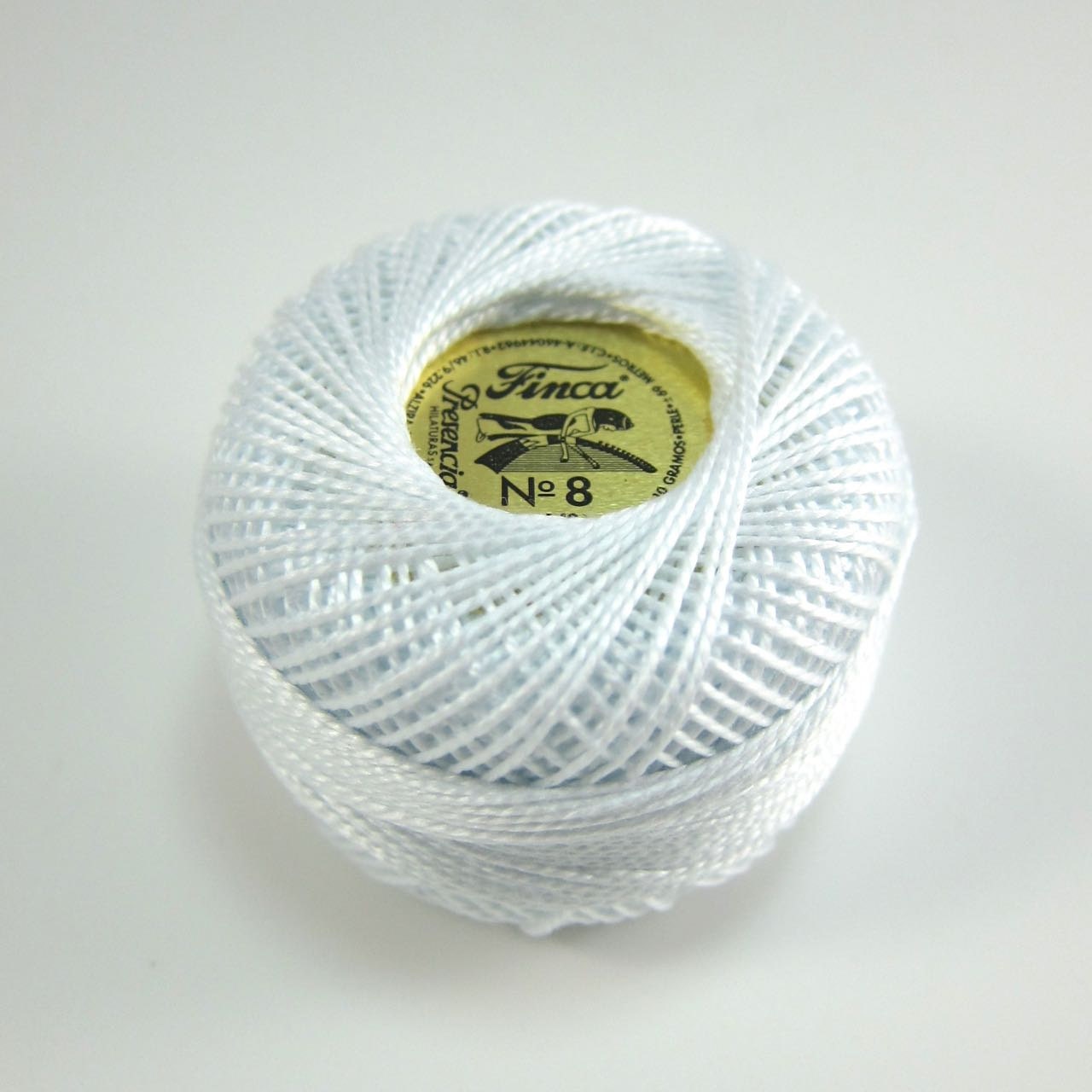 Finca Perle Cotton Thread Pearl Cotton - White