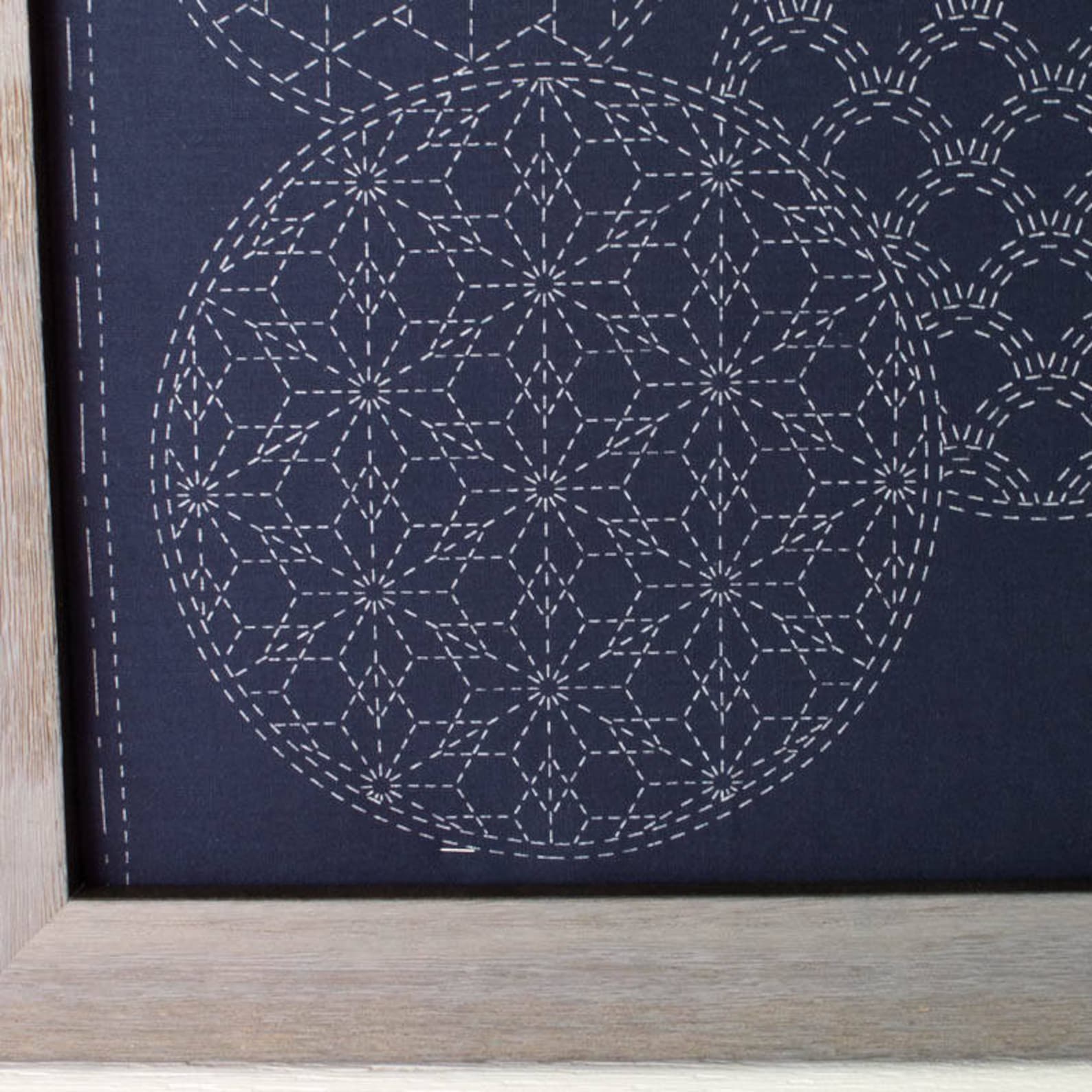 Sashiko Embroidery Kit Japanese Hand Embroidery Sashiko Etsy