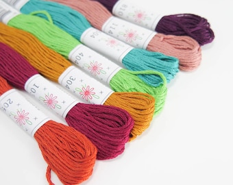 Embroidery Floss Set | Sublime Stitching Embroidery Thread Collection 7 Skein Color Set for Hand Embroidery, Cross Stitch, Quilting- PARLOUR