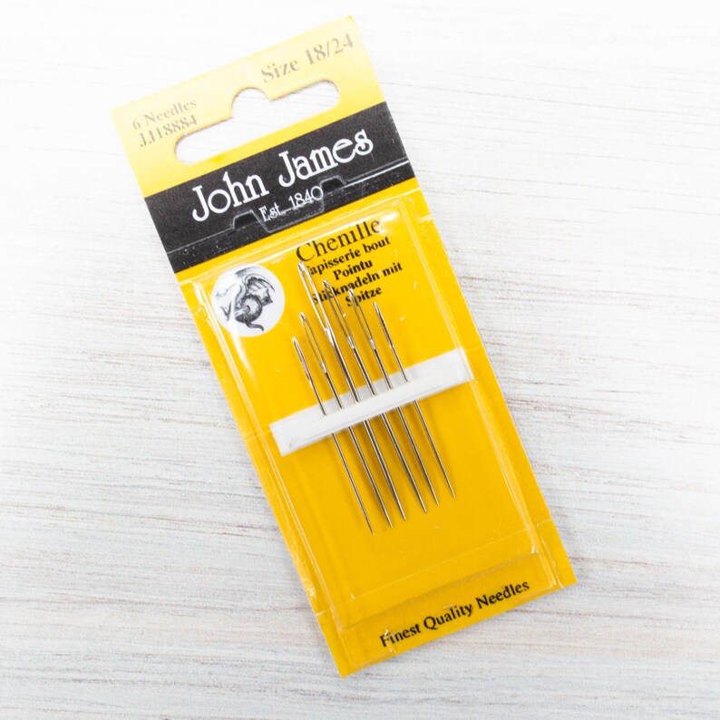 Chenille Needles John James Chenille Assorted Sizes Needle Etsy